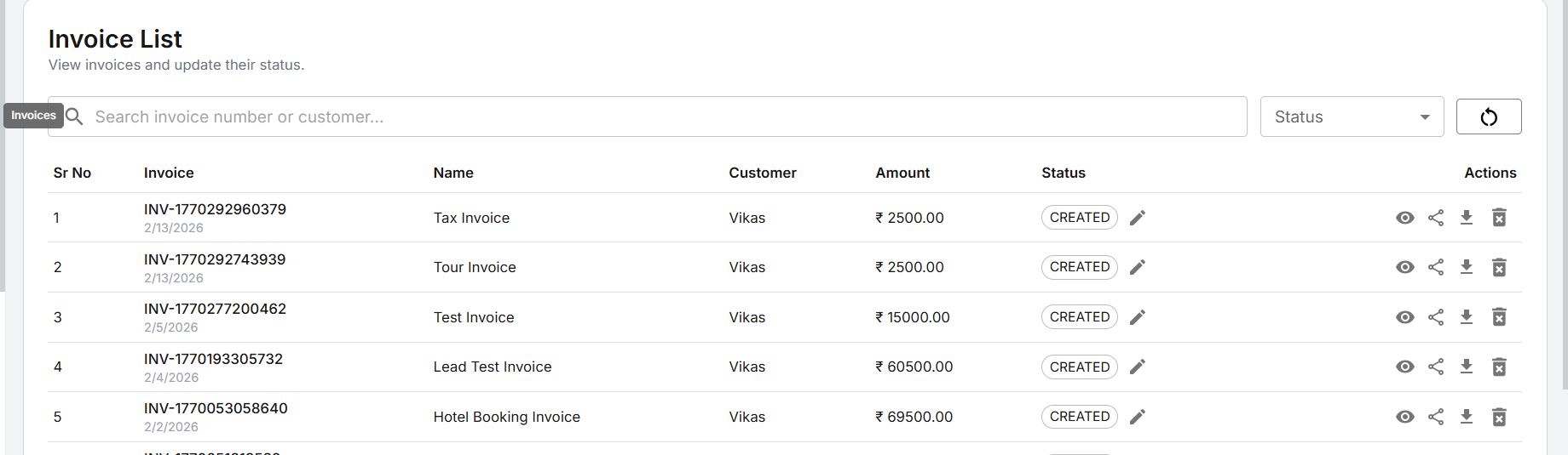 Invoice Management
