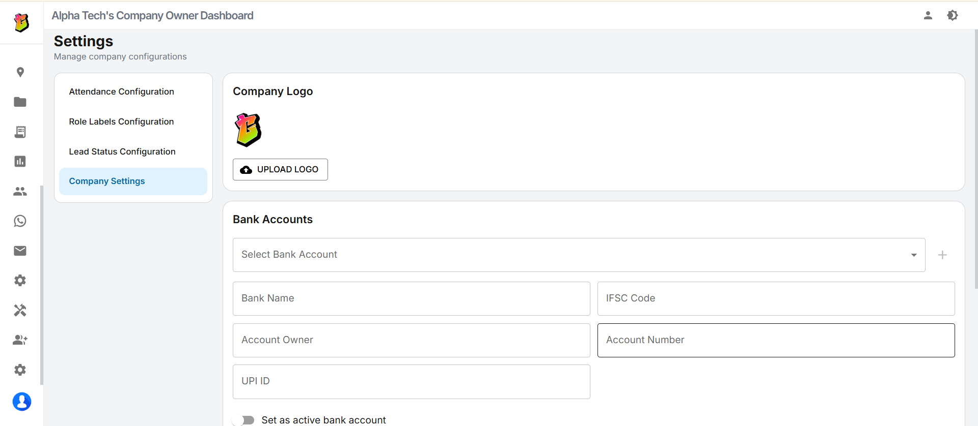 System & Company Settings